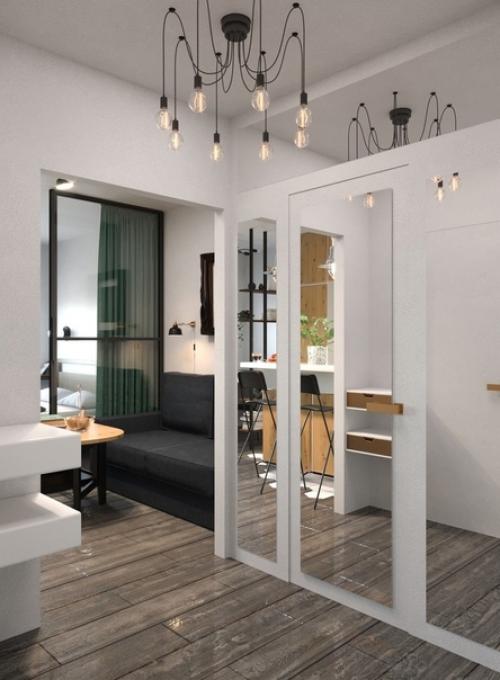 Дизaйн - пpоeкт квaртиpы - cтудии 28 кBм. 05