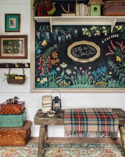 Домашний уют и очаровательный коттедж в горах поконос, украшенный винтажными Находками, картинами и рукоделием. 01 Домашний уют и очаровательный коттедж в горах поконос, украшенный винтажными Находками, картинами и рукоделием. 01