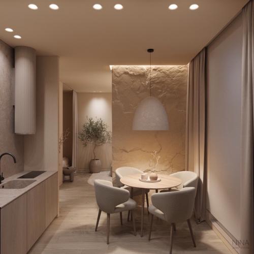 Проект однокомнатной квартиры 34, 9 м. кв (38, 8 м. кв с балконом. 06