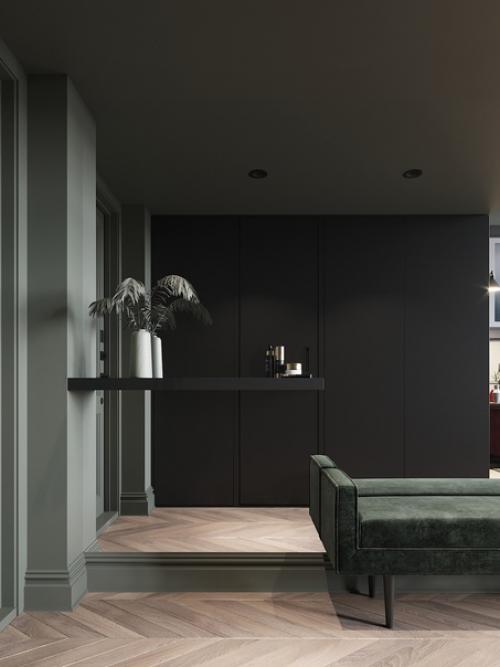 Двухуровневая студия в центре питера для девушки, живущей на два города и прибывающей в культурной столице примерно 50% года. 07