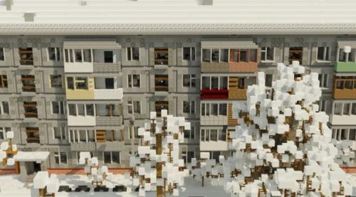 Геймер типичный российский двор в Minecraft сделал. 04