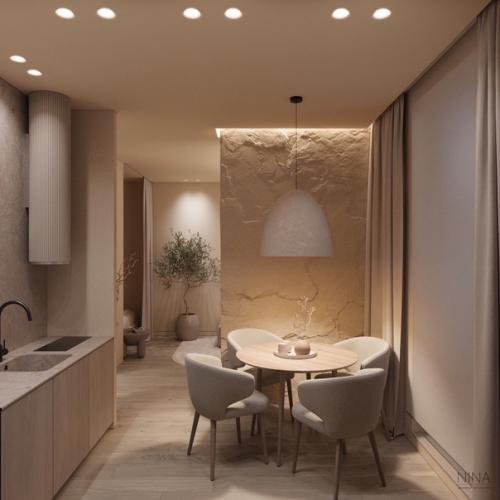 Светлый интерьер квартиры 34. 06