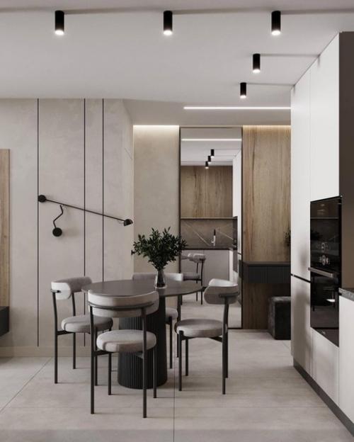 Проект квартиры площадью 46 м 2 от студии дизайна мк Interior. 01