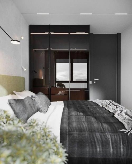 Уютный гармоничный интерьер однокомнатной квартиры. 05