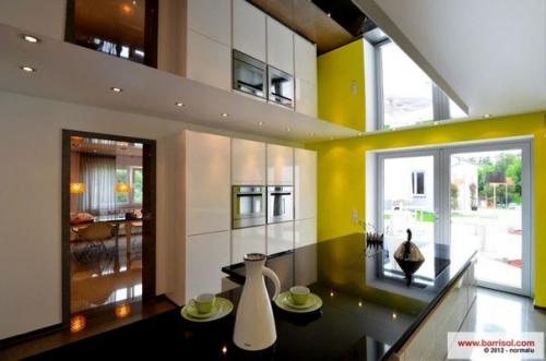 Зеркальный потолок в интерьере. 05