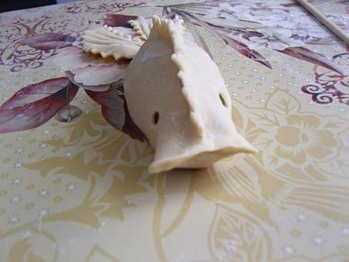 Манты в виде рыбок. 07