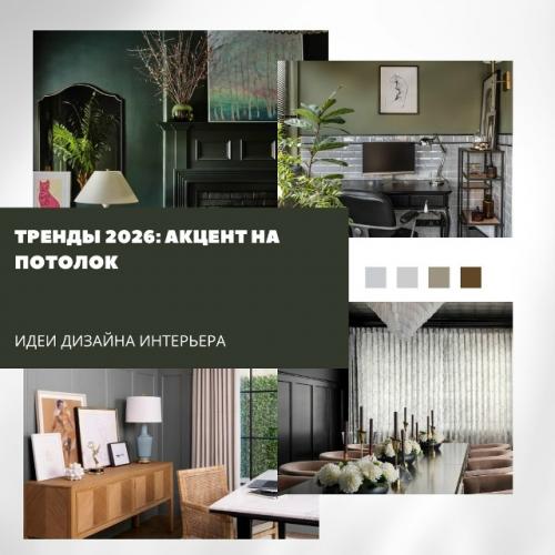 Тренды 2026: акцент на потолок. Тренды 2026: акцент на потолок.