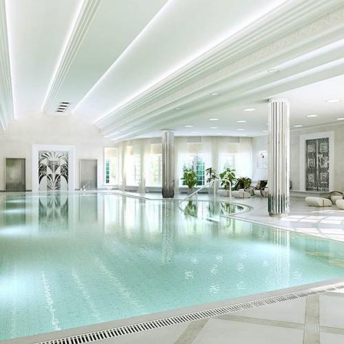 Бассейн в загородном доме 1500 метров на стадии реализации. 01