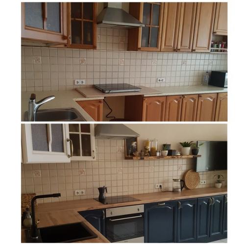 Здравствуйте.  По многочисленным просьбам решила показать почти законченную переделку моей кухни. 01