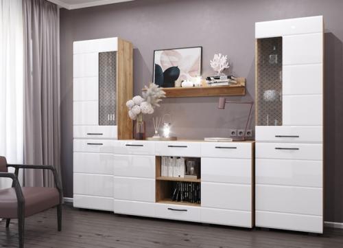 Гостиная Асти. Стильные современные стенки по-прежнему относятся к наиболее востребованному типу корпусной мебели. 04