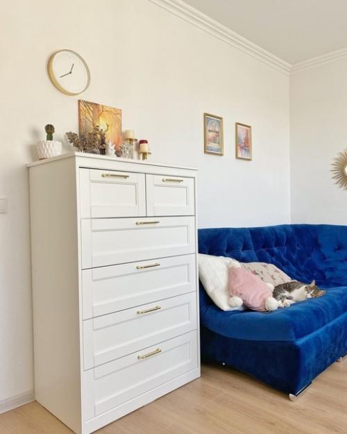 Невероятно уютный вариант интерьера небольшой квартиры в скандинавском стиле. 06