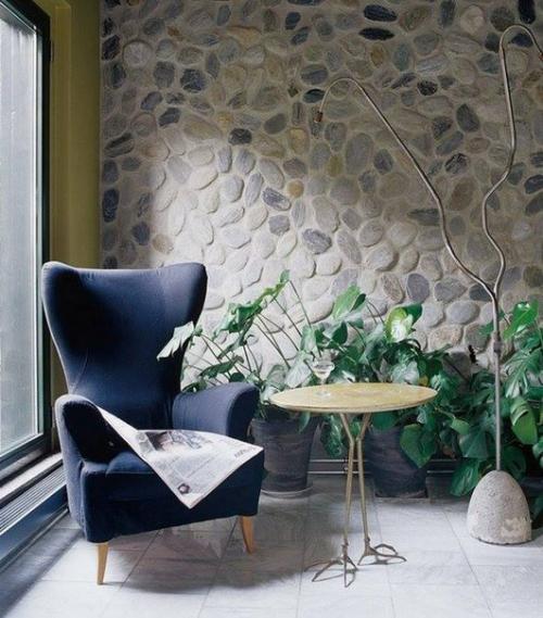 Натуральный камень в интерьере квартиры или загородного дома. 01