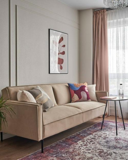 Очень приятный интерьер с яркими аккуратными акцентами. 04