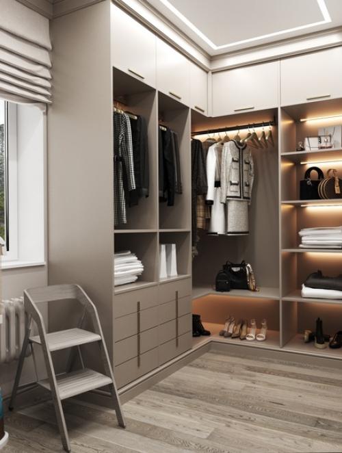 Проект спальной комнаты в жилом доме. 09