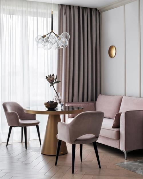 Интерьер квартиры в пастельных тонах с уютными деталями. 07