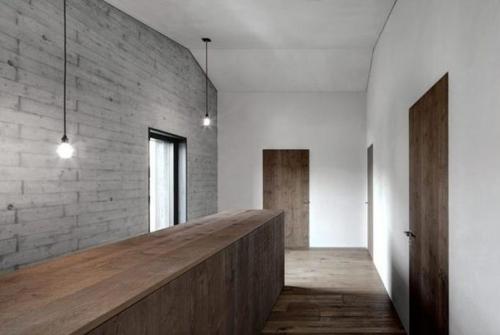 Дом в современном стиле из дерева и бетона. 07