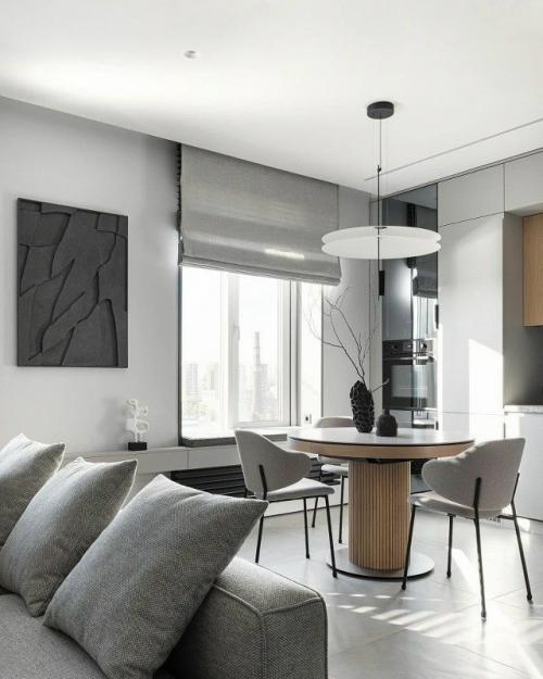 Дизайнеры Михаил новинский и Анастасия Кряжева, студия Mndesign, оформили пространство квартиры площадью 87 кв.  