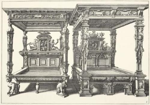 Старинное издание!  Verscheyden Schrynwerck als Portalen, Kleerkassen, Buffetten, Ledikanten, Tafels, Kisten, Stoelen, Bancken, Schabellen. 04