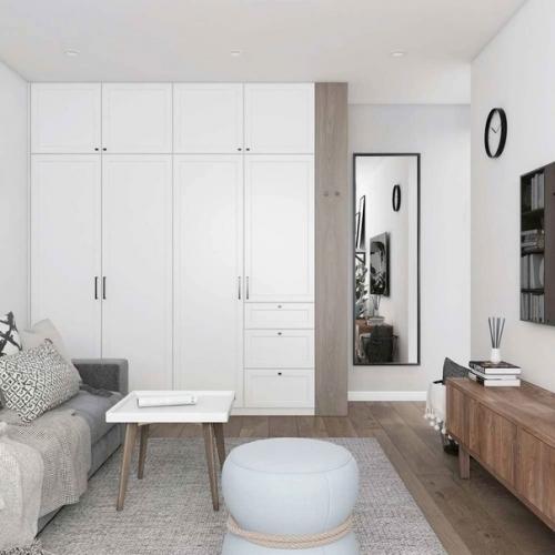 Квартира - студия в скандинавском стиле. 03