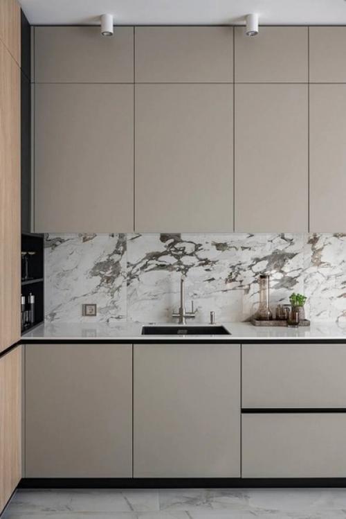 Однокомнатная квартира в серо - бежевых тонах. 03