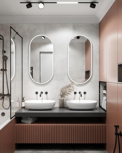 Интерьер ванной комнаты.