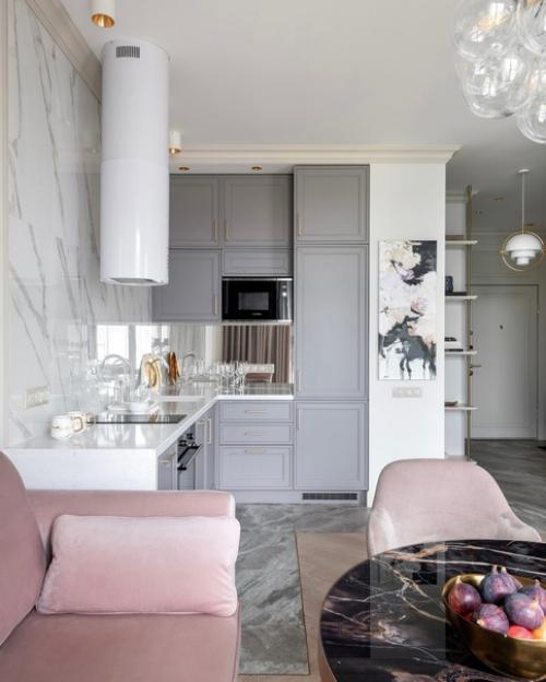 Интерьер квартиры в пастельных тонах с уютными деталями. 08