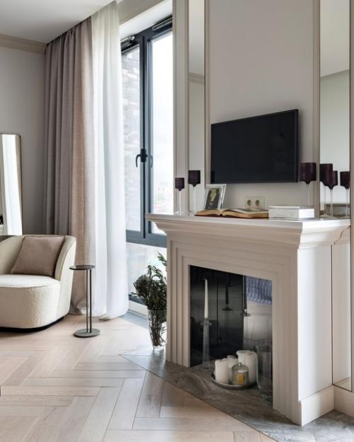 Интерьер квартиры в пастельных тонах с уютными деталями. 01