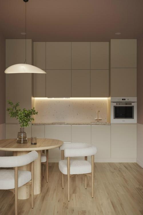 Проект однокомнатной квартиры 43 м 2 в Ханты-мансийске. 05