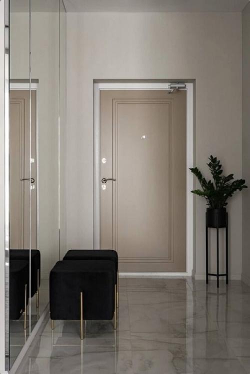 Однокомнатная квартира в серо - бежевых тонах. 06