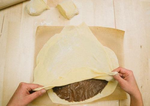 Шоколадный плетеный пирог? 05