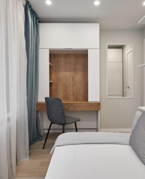 Интерьер двухкомнатной квартиры в эстетике тихой роскоши. 05