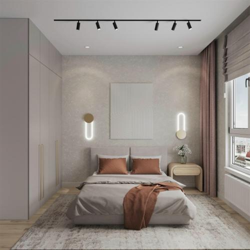 Проект однокомнатной квартиры 43 м 2 в Ханты-мансийске. 06