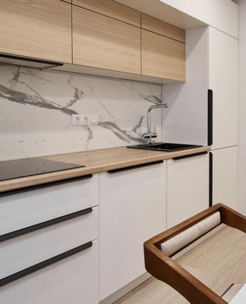 Интерьер двухкомнатной квартиры в эстетике тихой роскоши. 02