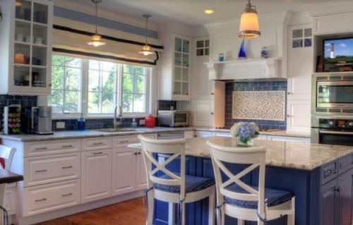 Кухни в морском стиле. 05