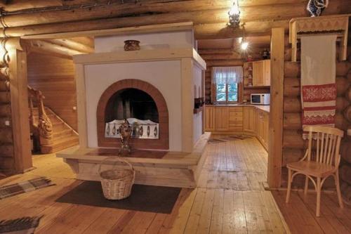 Дизайн интерьера деревянного дома, оформление деревянного дома. 01