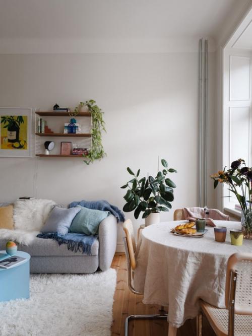 Светлая скандинавская квартира 42 кв. 02