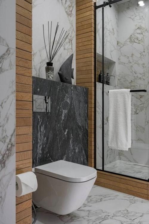 Однокомнатная квартира в серо - бежевых тонах. 08