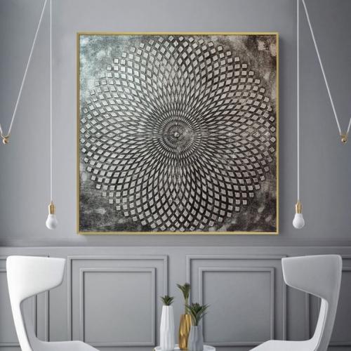 Текстурная интерьерная картина мандала. 03