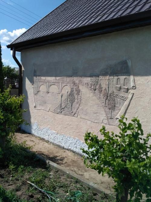 Моя работы на фасаде дома. 04