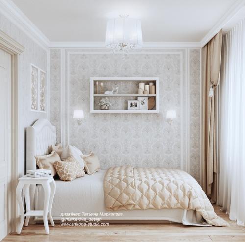 Новый завершенный проект интерьера квартиры для молодой хозяйки. 02