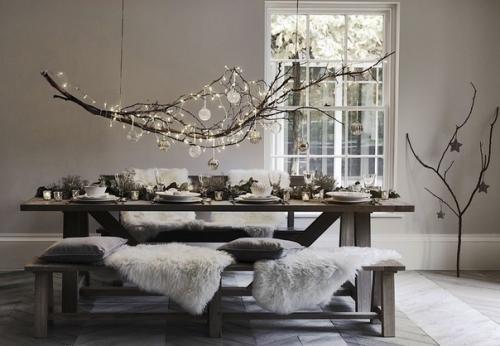 Ветки деревьев - простой и оригинальный материал для украшения дома. 03