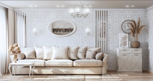 Новый завершенный проект интерьера квартиры для молодой хозяйки. 03