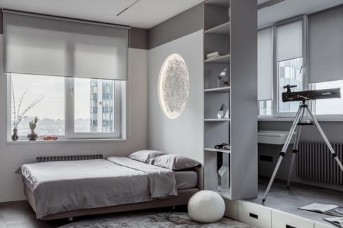 Реализованный интерьер монохромной квартиры для флористов в Краснодаре. 02