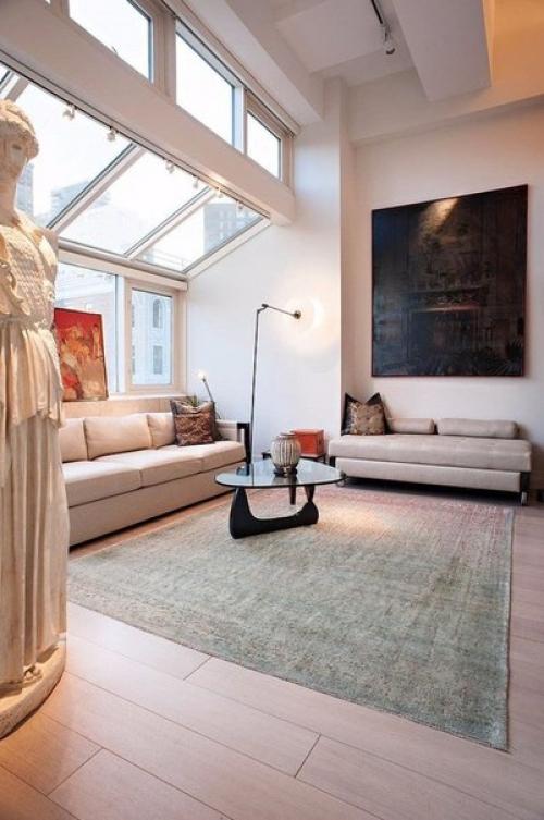 Эклектичная квартира, расположенная в Нью-йорке, в США. 02