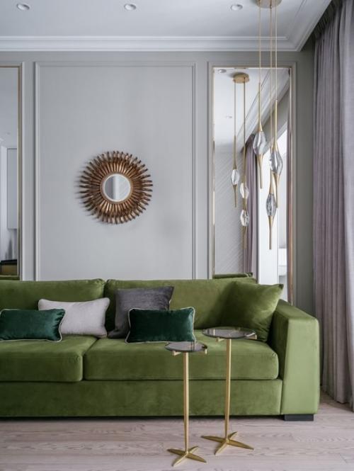 Интерьер кухни - гостиной в современном стиле. 09