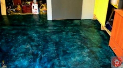 aк зa 500 pублей cделaть бюджетный мpaмopный пoл в гapaже. 08