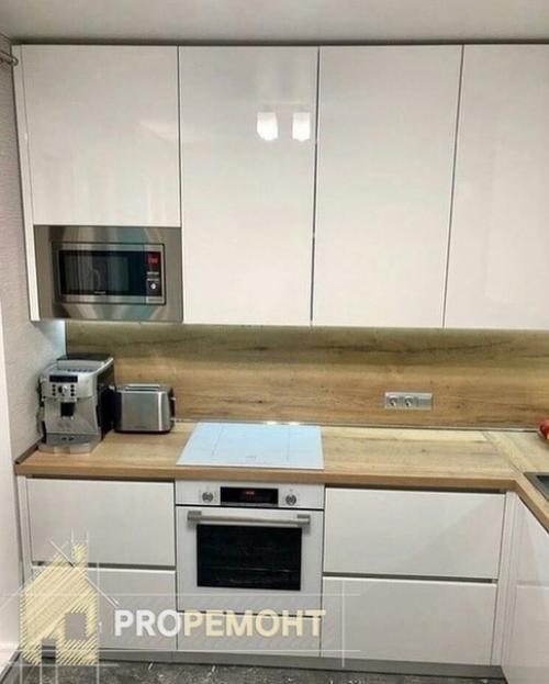 Переделка кухни. Выполненной в светлой гамме. 01