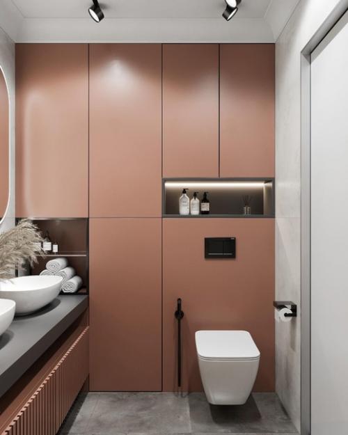 Интерьер ванной комнаты. 01