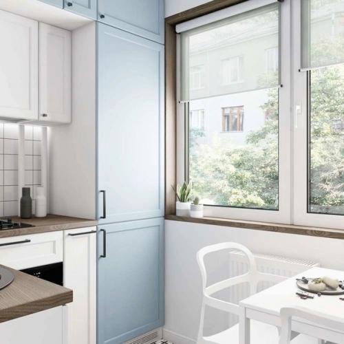 Квартира - студия в скандинавском стиле. 05