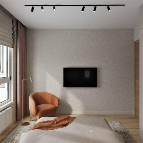 Проект однокомнатной квартиры 43 м 2 в Ханты-мансийске. 09